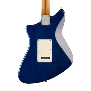 Fender FSR Player Plus Meteora Electric Guitar, Roasted Maple FB, Sapphire Blue Transparent