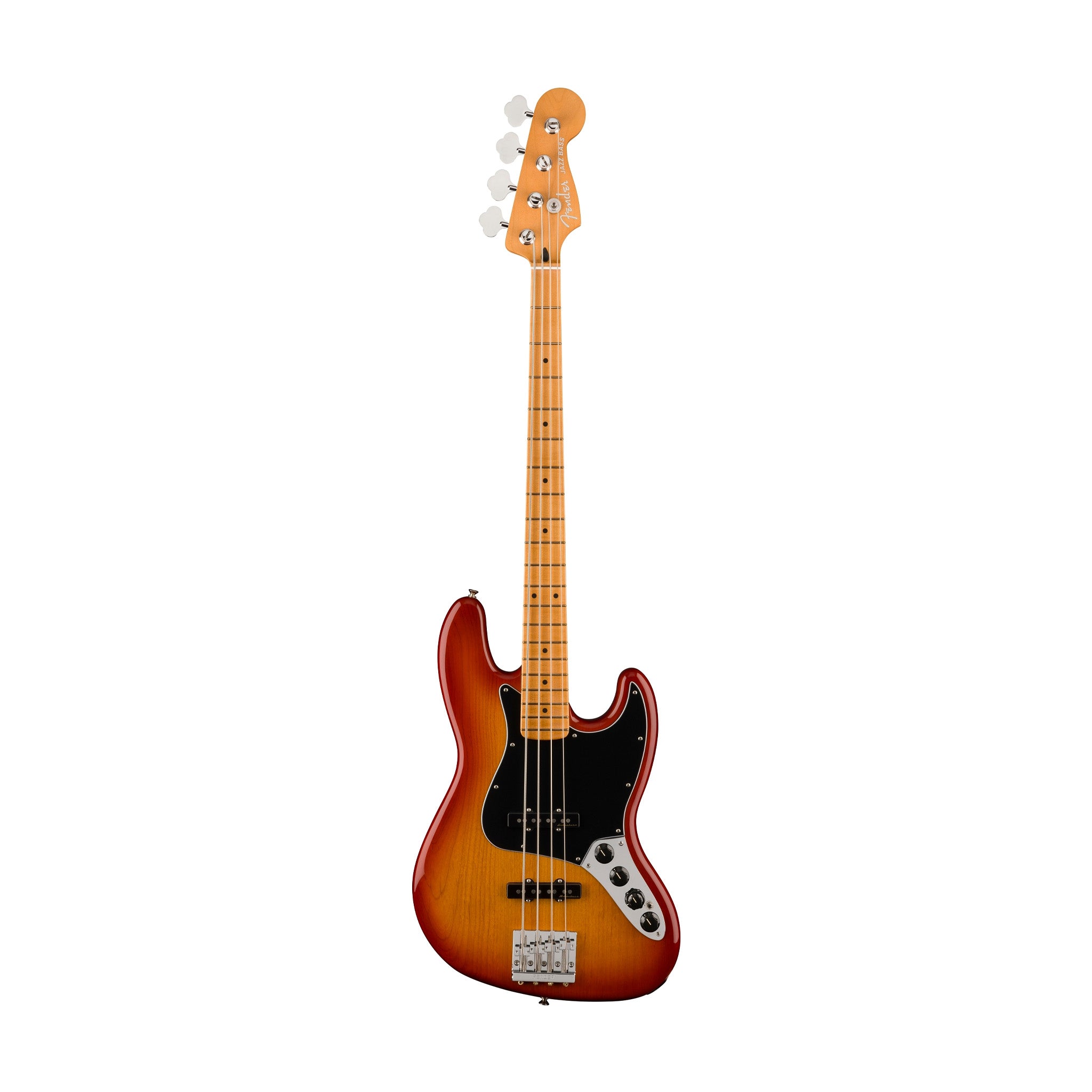 Fender Player Plus Active Jazz Bass Guitar, Maple FB, Sienna