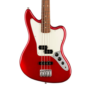 Fender Player Jaguar Bass Electric Guitar, Pau Ferro FB, Candy Apple Red
