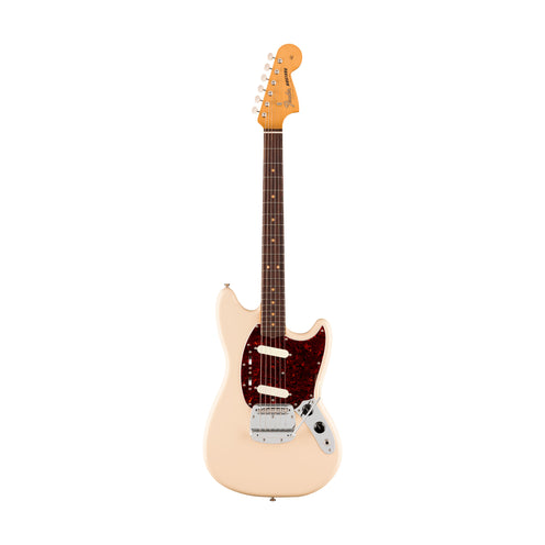 Fender Vintera III Mid 60s Mustang Electric Guitar, RW FB, Olympic White