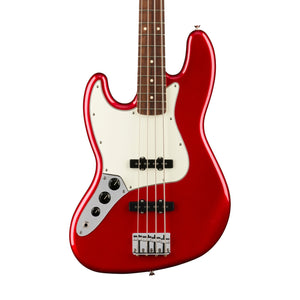 Fender Player Jazz Bass Left-Handed Electric Guitar, Pau Ferro FB, Candy Apple Red