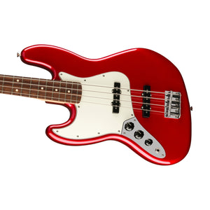 Fender Player Jazz Bass Left-Handed Electric Guitar, Pau Ferro FB, Candy Apple Red