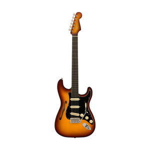 Fender Limited Edition American Suona Stratocaster Thinline Electric Guitar, Ebony FB, Violin Burst