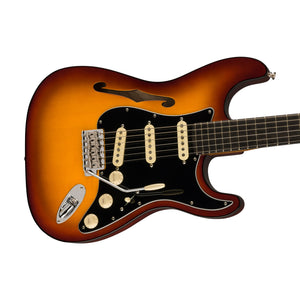 Fender Limited Edition American Suona Stratocaster Thinline Electric Guitar, Ebony FB, Violin Burst