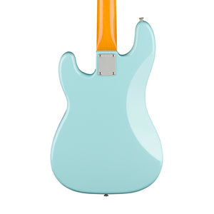 Fender American Vintage II 60 Precision Bass Electric Guitar, RW FB, Daphne Blue