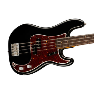 Fender American Vintage II 60 Precision Bass Electric Guitar, RW FB, Black