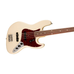 Fender American Vintage II 66 Jazz Bass Guitar, RW FB, Olympic White