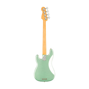 Fender American Professional II Precision Bass Electric Guitar, RW FB, Mystic Surf Green