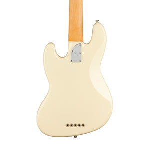 Fender American Professional II 5-String Jazz Bass Electric Guitar, RW FB, Olympic White