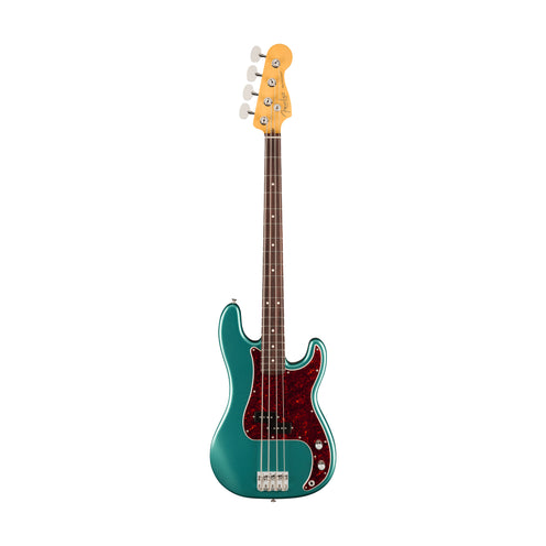 Fender American Professional Classic Precision Bass Guitar, RW FB, Faded Sherwood Green Metallic