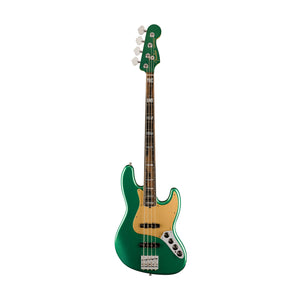 Fender FSR American Ultra Jazz Bass Guitar, Ebony FB, Mystic Pine Green