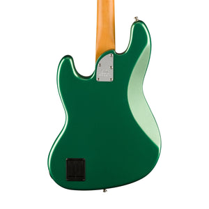 Fender FSR American Ultra Jazz Bass Guitar, Ebony FB, Mystic Pine Green