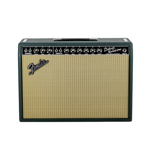 Fender FSR 65 Deluxe Reverb Guitar Amplifier, British Racing Green/Wheat, 230V EU