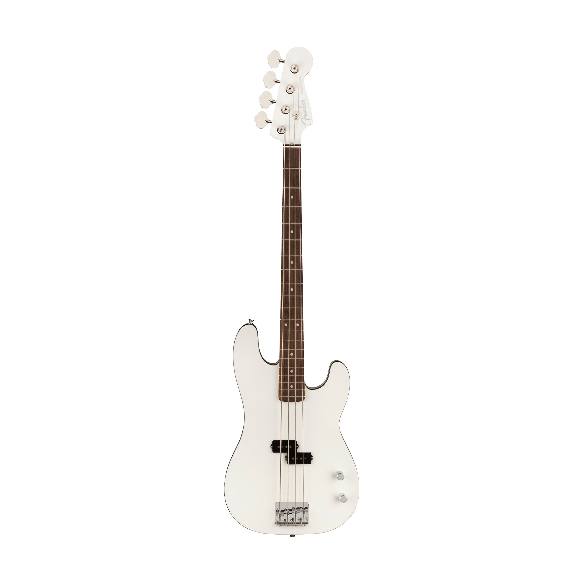 Fender Aerodyne Special Precision Bass Guitar, RW FB, Bright White
