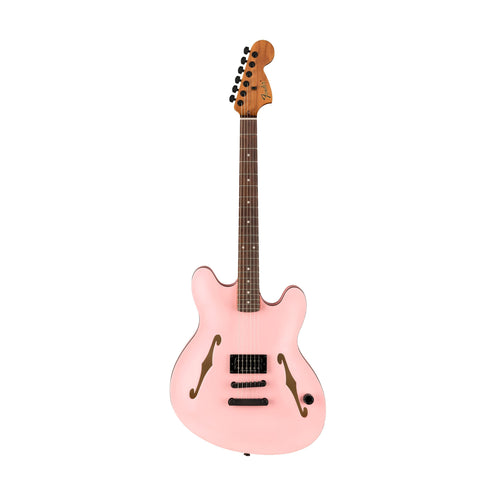 Fender Tom DeLonge Starcaster Electric Guitar, RW FB, Shell Pink