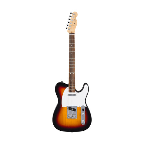Fender Standard Telecaster Electric Guitar w/White Pickguard, Laurel FB, 3-Color Sunburst