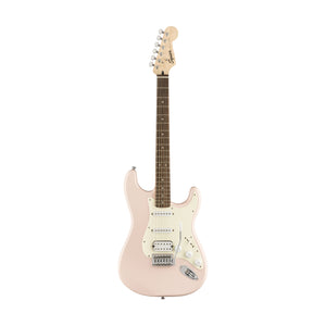 Squier Bullet HSS Stratocaster Electric Guitar w/Tremolo, Laurel FB, Shell Pink