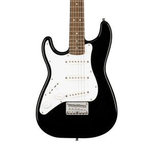 Squier Mini Stratocaster Left-Handed Electric Guitar, Laurel FB, Black