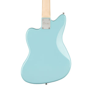 Squier Mini Jazzmaster HH Electric Guitar, Maple FB, Daphne Blue