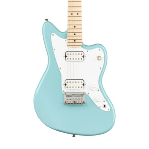 Squier Mini Jazzmaster HH Electric Guitar, Maple FB, Daphne Blue