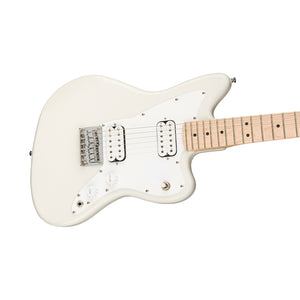 Squier Mini Jazzmaster HH Electric Guitar, Maple FB, Olympic White