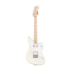 Squier Mini Jazzmaster HH Electric Guitar, Maple FB, Olympic White