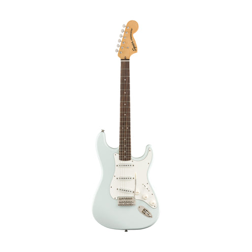 Squier FSR Classic Vibe 70s Stratocaster Electric Guitar, Laurel FB, Sonic Blue