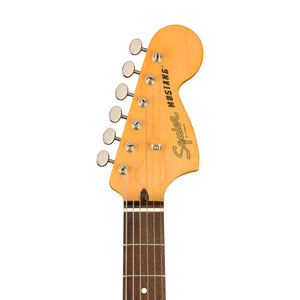 Squier FSR Classic Vibe 60s Competition Mustang Guitar w/ Olympic White Stripes, Lake Placid Blue