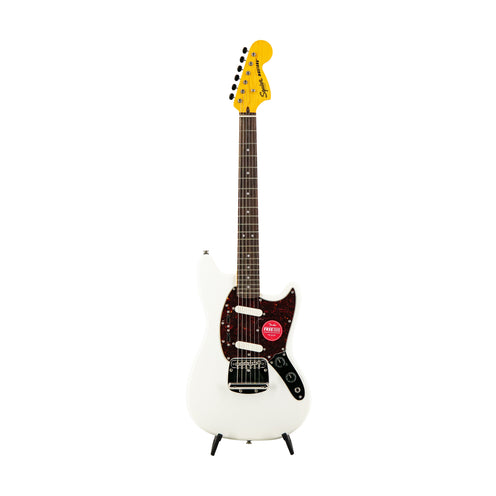 Squier FSR Classic Vibe 60s Mustang Electric Guitar Laurel FB, Olympic White