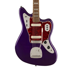 Squier FSR Classic Vibe 70s Jaguar Electric Guitar, Laurel FB, Purple Metallic