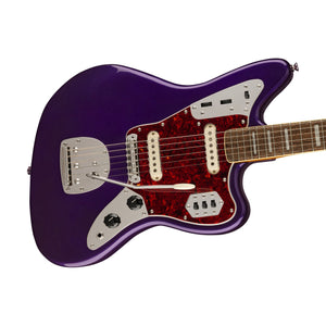 Squier FSR Classic Vibe 70s Jaguar Electric Guitar, Laurel FB, Purple Metallic