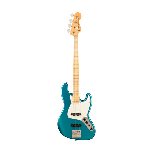 Squier Classic Vibe Active 70s Jazz Bass Guitar, Maple FB, Ocean Turquoise