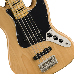 Squier Classic Vibe 70s Jazz 5-String Bass Guitar, Maple FB, Natural