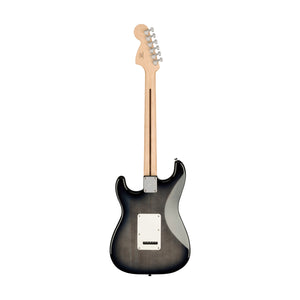 Squier FSR Affinity Series Stratocaster QMT Electric Guitar, Laurel FB, Black Burst