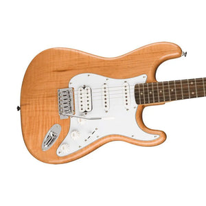 Squier FSR Affinity Series HSS Stratocaster Electric Guitar, Laurel FB, Natural
