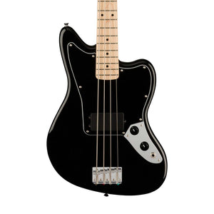 Squier Affinity Series Jag Bass Guitar, Maple FB, Black