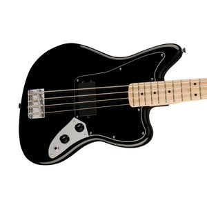 Squier Affinity Series Jag Bass Guitar, Maple FB, Black
