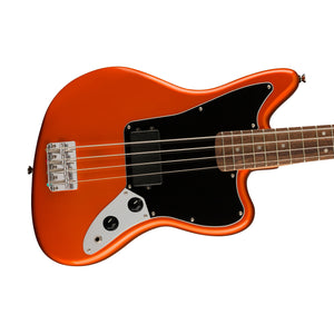 Squier FSR Affinity Series Jag Bass H Guitar, Laurel FB, Metallic Orange
