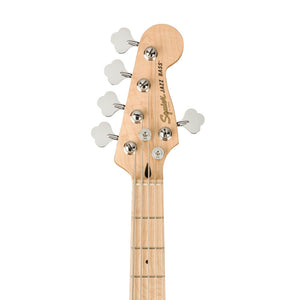 Squier Affinity Series Jazz Bass V 5-String Electric Bass Guitar, Maple FB, Olympic White
