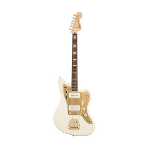 Squier 40th Anniversary Gold Edition Jazzmaster Electric Guitar, Olympic White