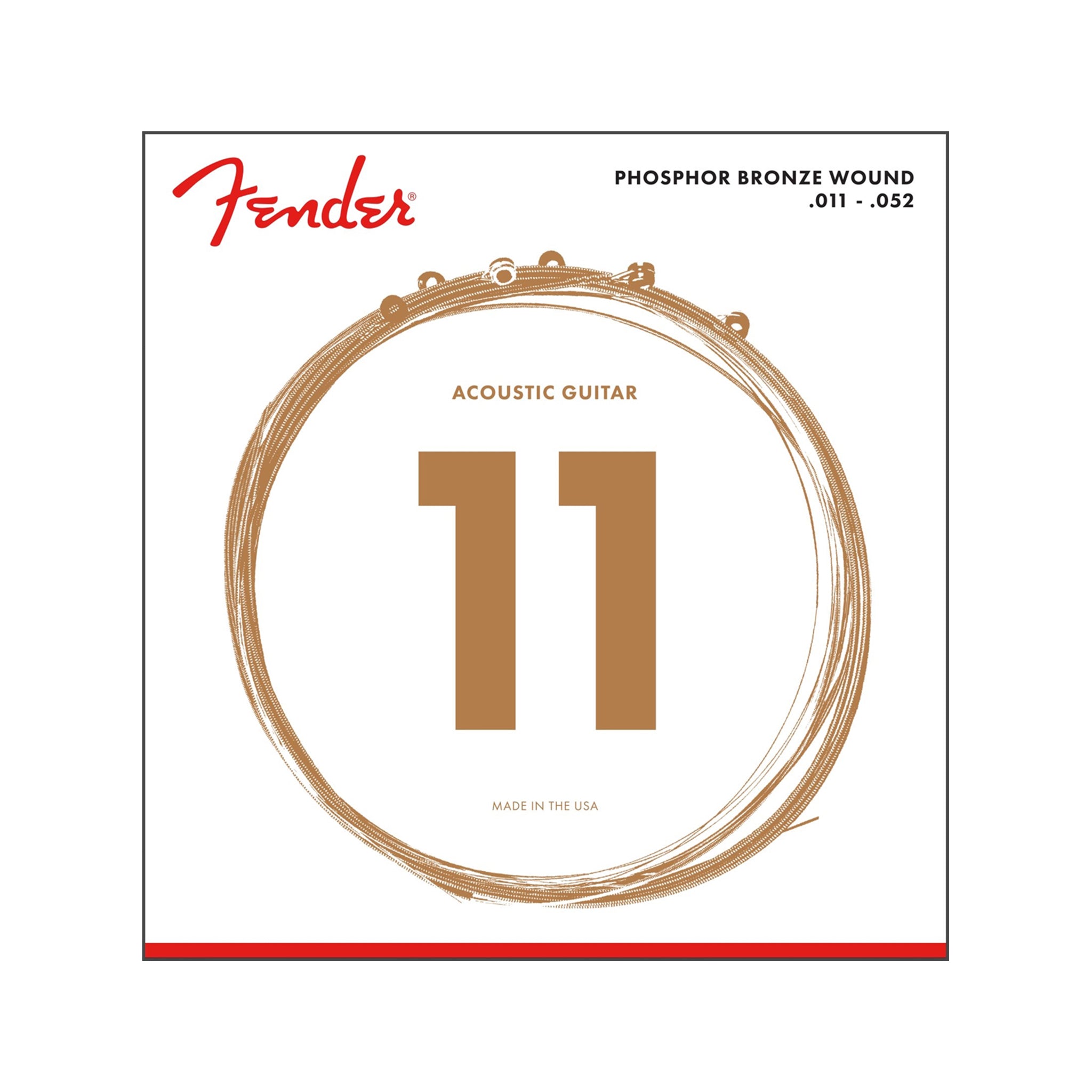 Fender 60CL Phos Bronze Wound Ball End Acoustic String 11-52