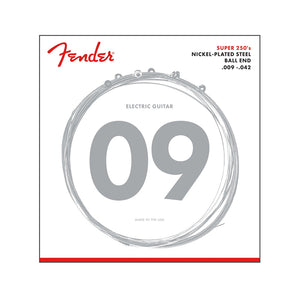 Fender 250L Nickel Plated Steel Ball End 9-42 Electric Guitar Strings