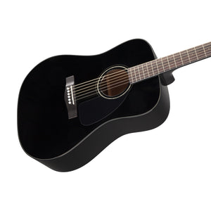 Fender CD-60 Dreadnought V3 Acoustic Guitar w/case, Walnut FB, Black