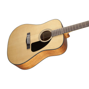 Fender CD-60 Dreadnought V3 Acoustic Guitar w/case, Walnut FB, Natural