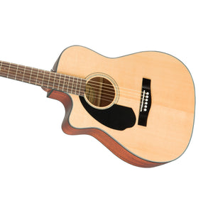 Fender CC-60SCE Concert Left-Handed Acoustic Guitar, Walnut FB, Natural