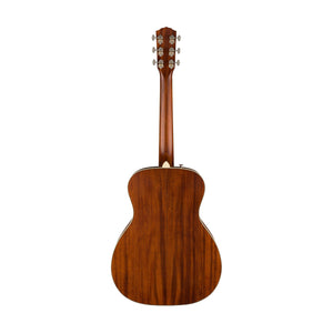 Fender PR-180E Resonator Guitar, Walnut FB, Aged Cognac Burst