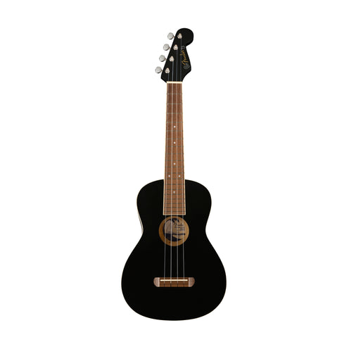 Fender Avalon Tenor Ukulele, Walnut FB, Black (B-Stock)
