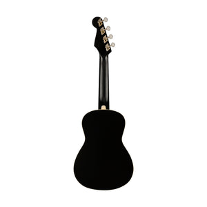 Fender Avalon Tenor Ukulele, Walnut FB, Black