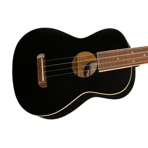 Fender Avalon Tenor Ukulele, Walnut FB, Black
