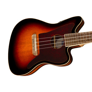 Fender Fullerton Jazzmaster Ukulele, 3-Tone Sunburst